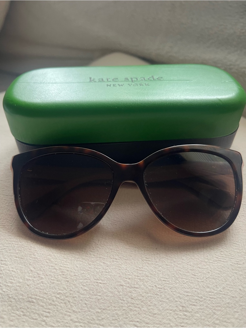 kate spade Hello Sunshine Brown Tortoise Oversized Women's Sunglasses